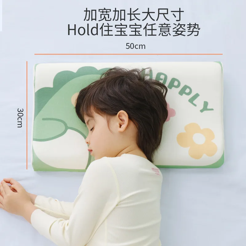 Almohada infantil de látex natural con dibujos tiernos para cuello - imagen 4