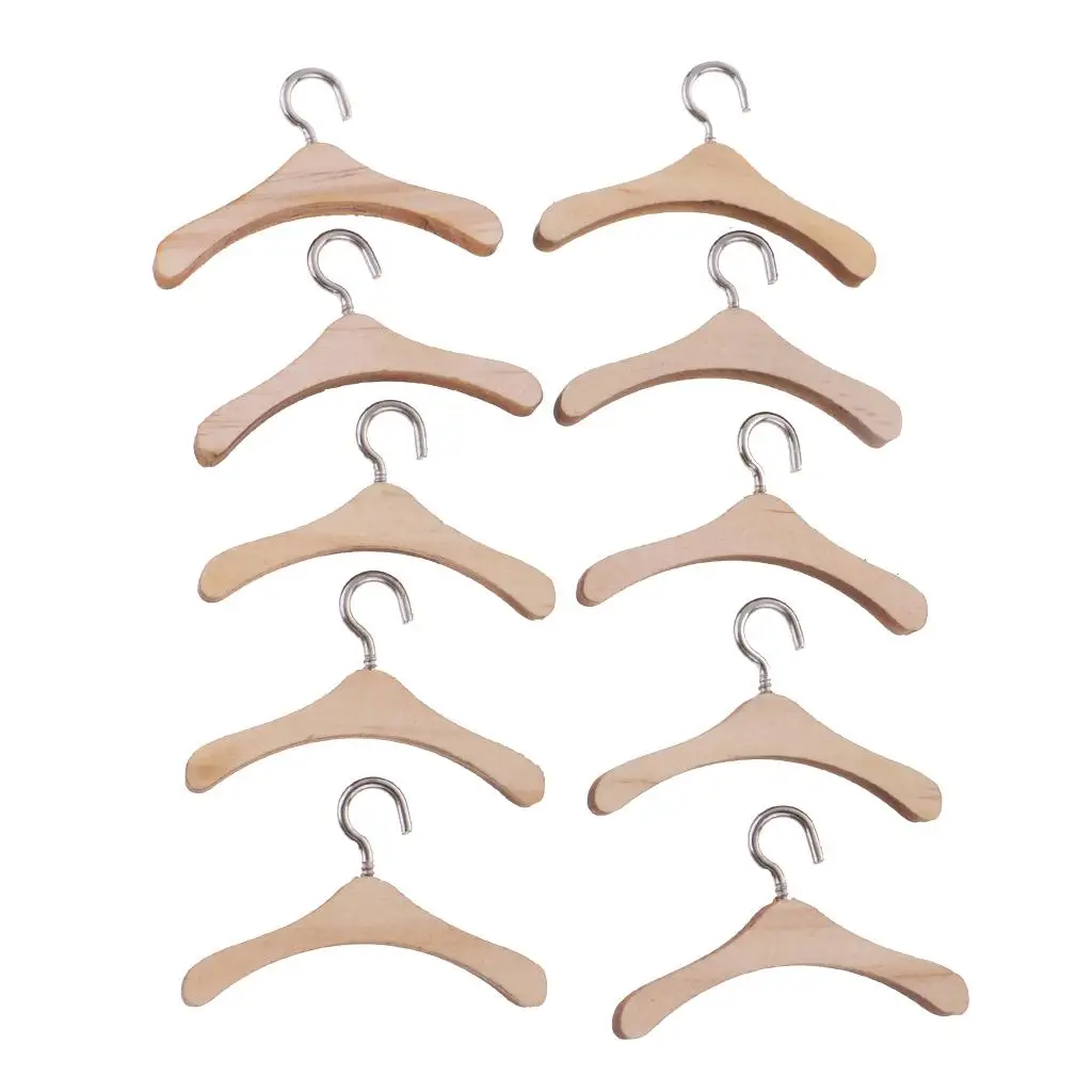 Perchas para ropa con gancho de metal y madera - imagen 4