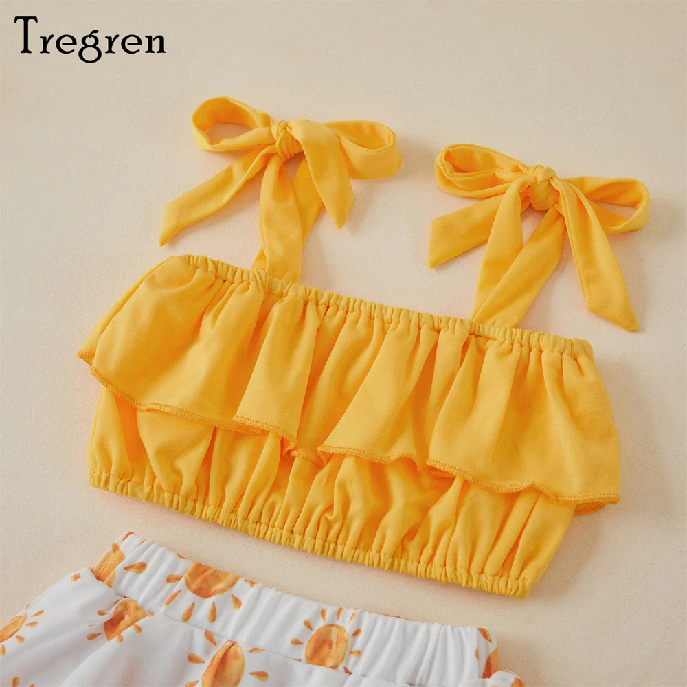 Traje de baño Tregren para bebé niña con tutú y volantes de playa - imagen 2