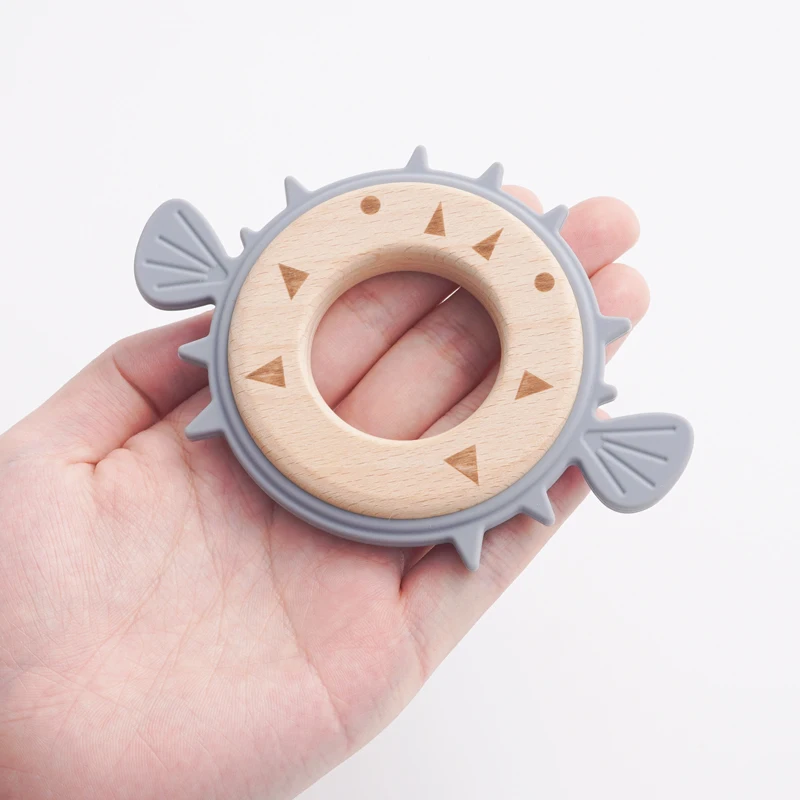 Anillo de madera para encías