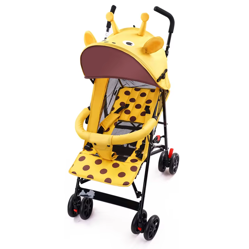 Cochecito bebé plegable portátil reclinable con amortiguador - imagen 3