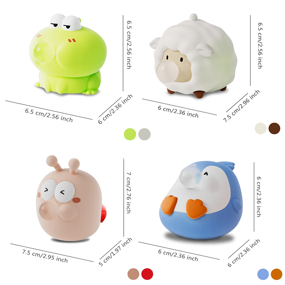 Diseño del squishy animal burbujas