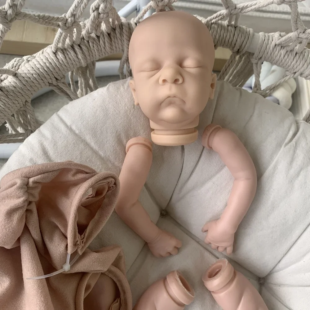 Kit de muñeca reborn Pip Sleeping sin terminar con cuerpo de tela - imagen 5
