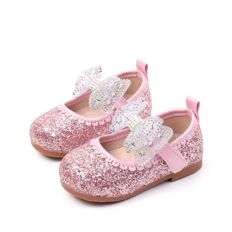 Zapatos de princesa en piel con lazo para bebé primavera otoño - imagen 5
