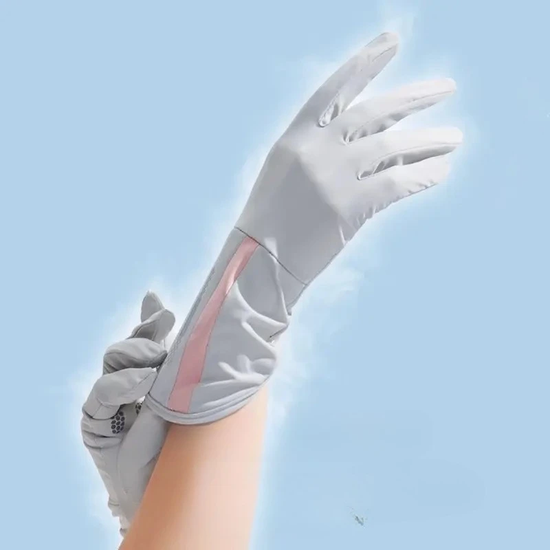 Guantes de protección solar largos para muñeca, UV y transpirables - imagen 3