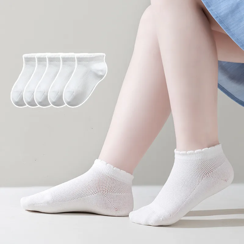 Lawadka Calcetines verano malla algodón para niños y niñas (1-12 años) - imagen 4