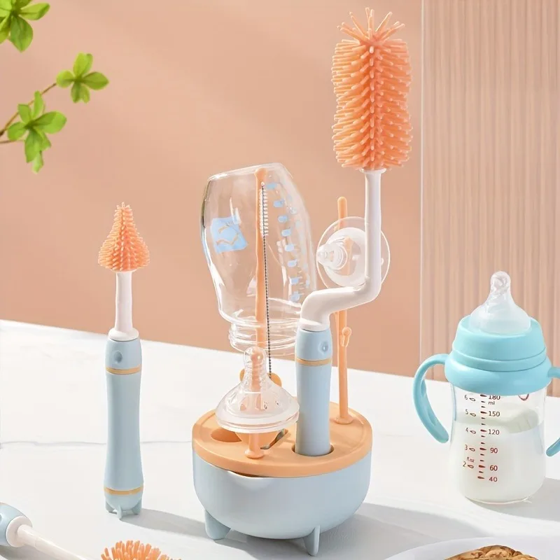Kit limpieza biberones portátil – Cepillos de silicona - imagen 3