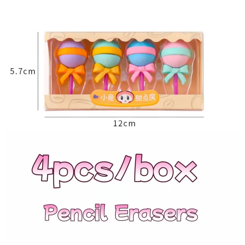 Borradores con forma de donut – Set infantil de postre para regalo