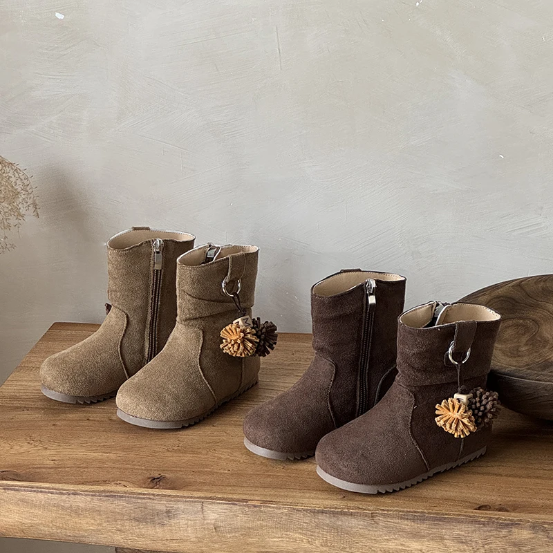 Botas de nieve cálidas antideslizantes para bebés y niñas - imagen 4