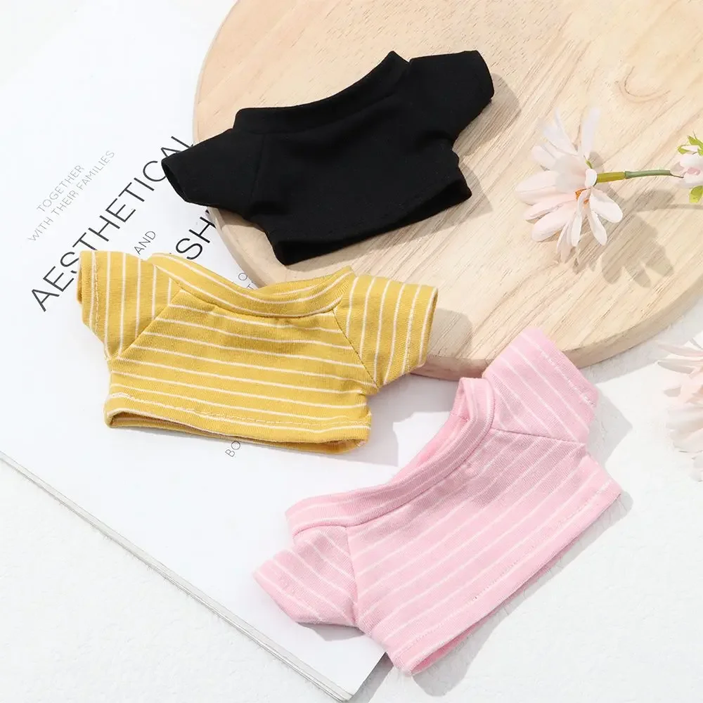 Conjunto de ropa a rayas para muñecas de 20 cm – Camiseta y pantalones