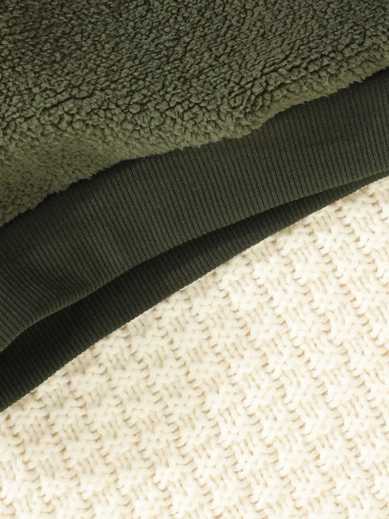 Sudadera de felpa para bebé verde militar de otoño e invierno - imagen 5