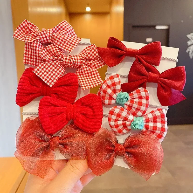 Diademas elásticas con lazo grande y flores para niñas - imagen 5