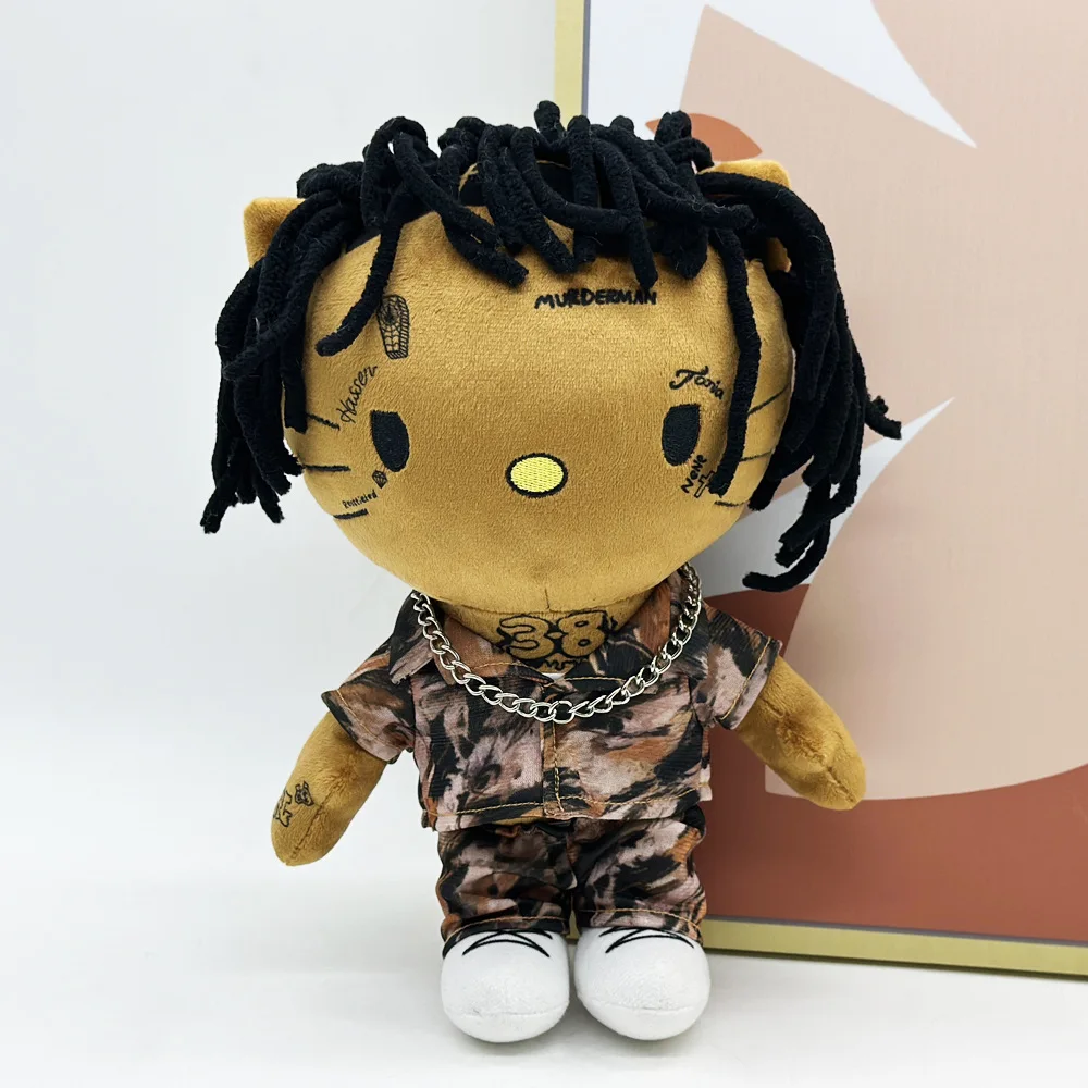 Peluche Hello Kitty suave amarillo, regalo para cumpleaños