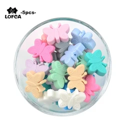 Collar dentición de silicona mariposa sin BPA para bebé