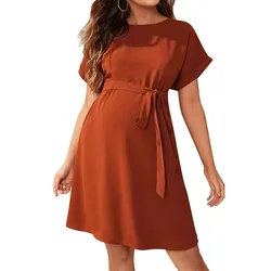 Vestido de embarazo con cintura ajustable – Cómodo y elegante