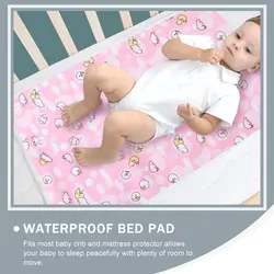 Protector de colchón impermeable para cuna de bebé suave