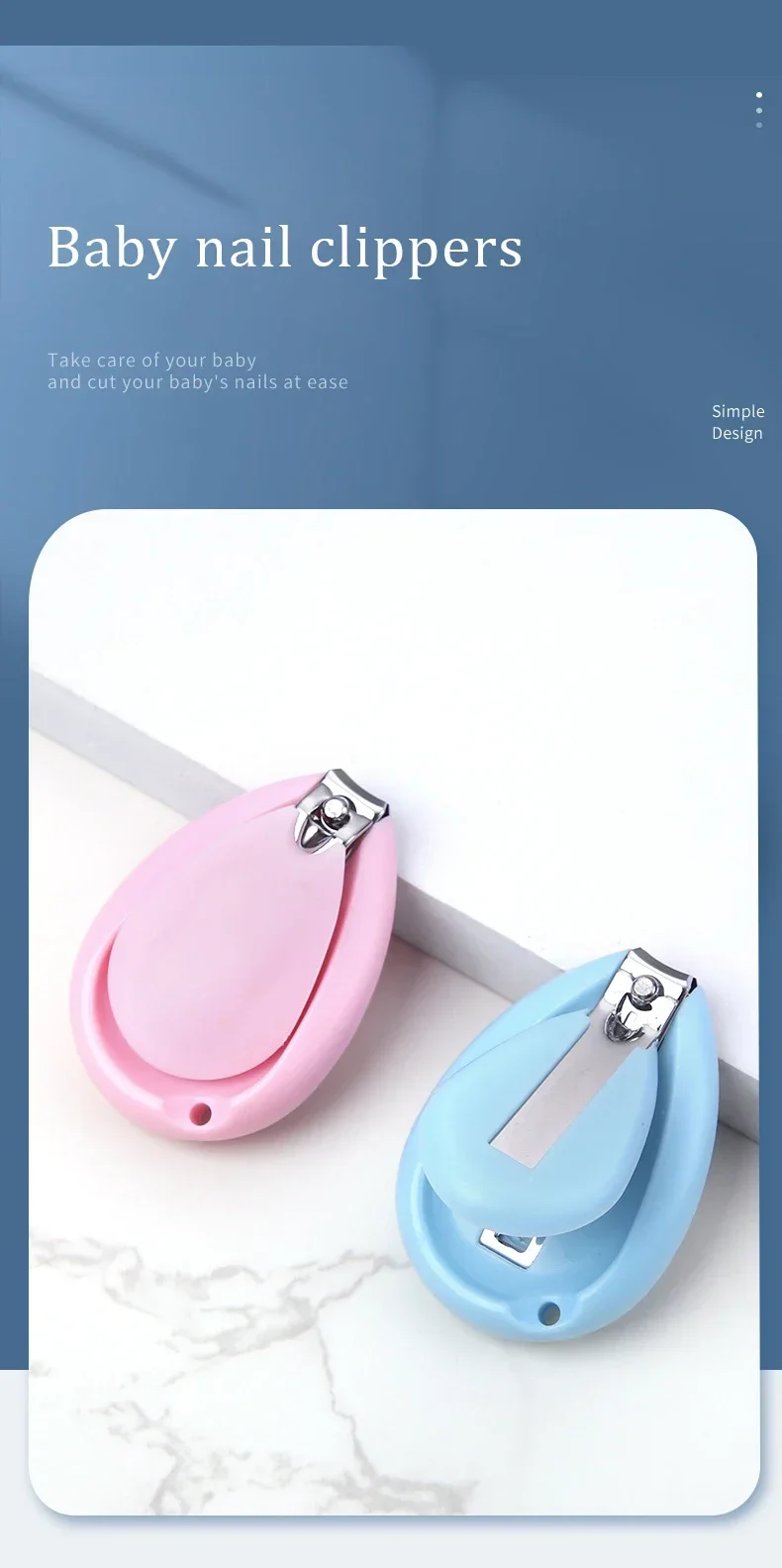 Cortauñas para bebés con luz y diseño seguro