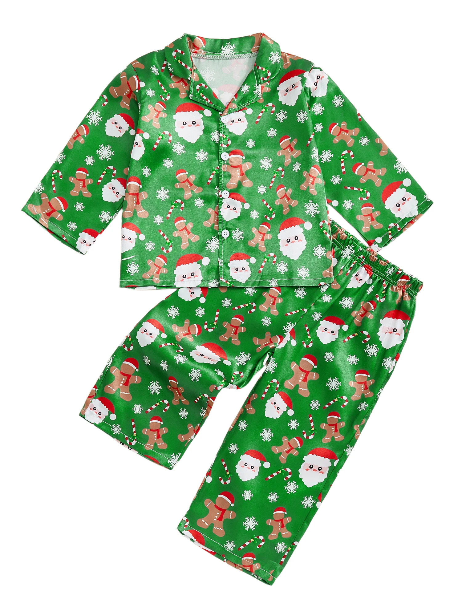 Detalle del estampado de Papá Noel