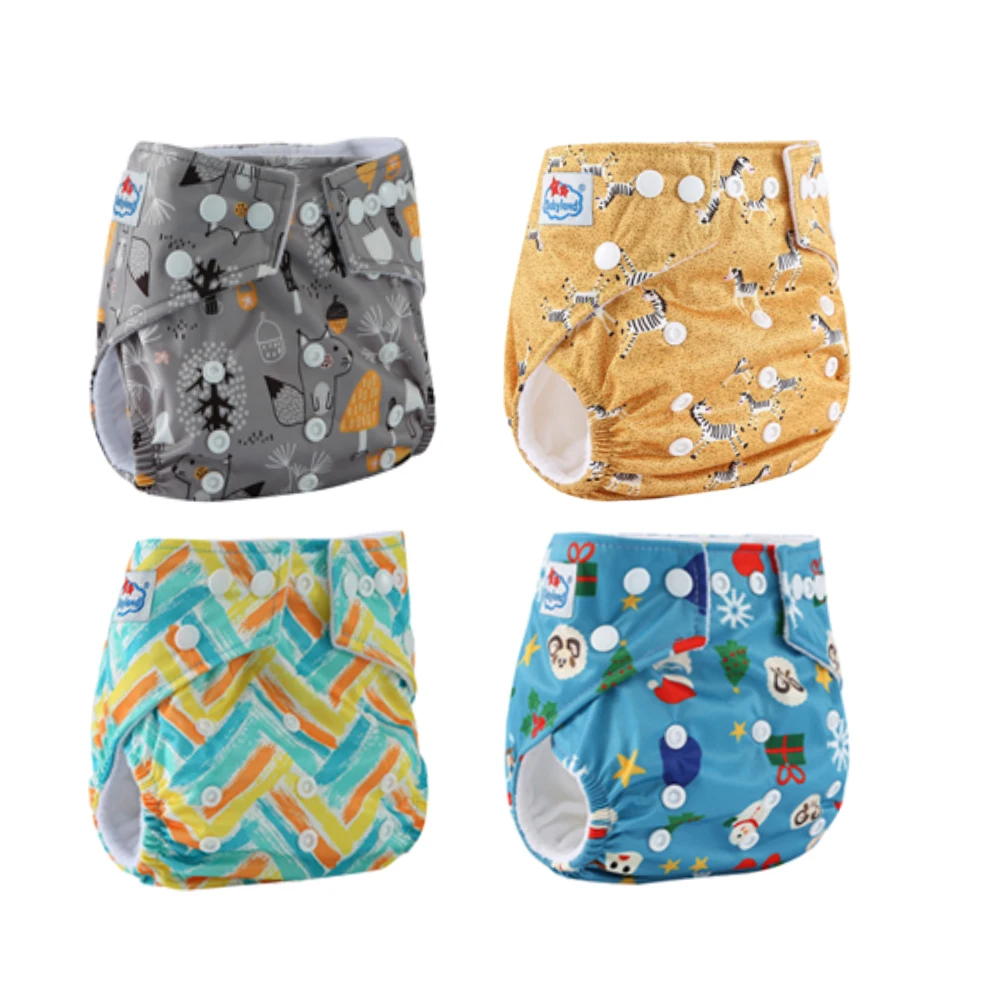 Pañal de tela Babyland con bolsillo, lavable y reutilizable