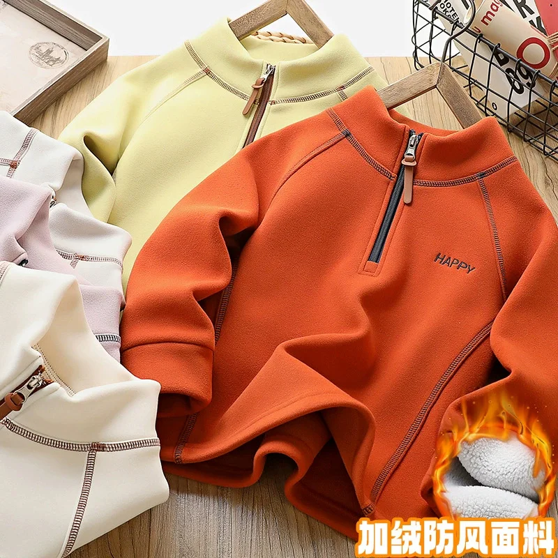 Sudadera gruesa de lana para invierno infantil, cálida y cómoda - imagen 4