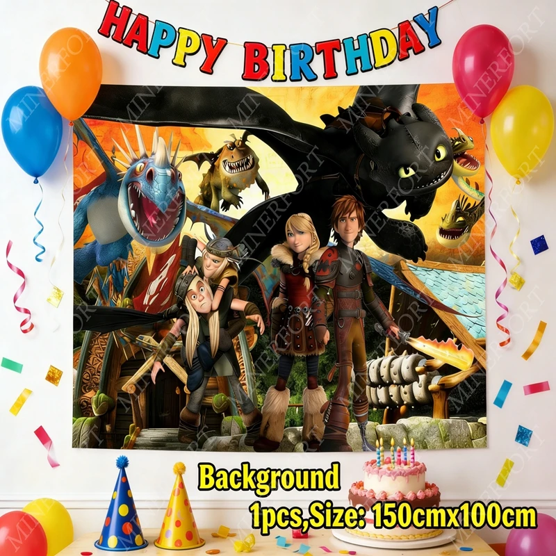 Tela decorativa para pared Cómo entrenar a tu dragón resistente - imagen 2