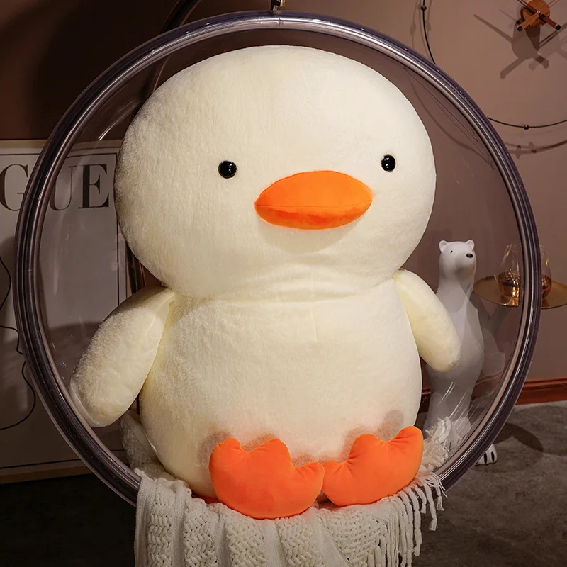 Peluche pato durmiente suave naranja para niños, cojín regalo cumpleaños - imagen 2