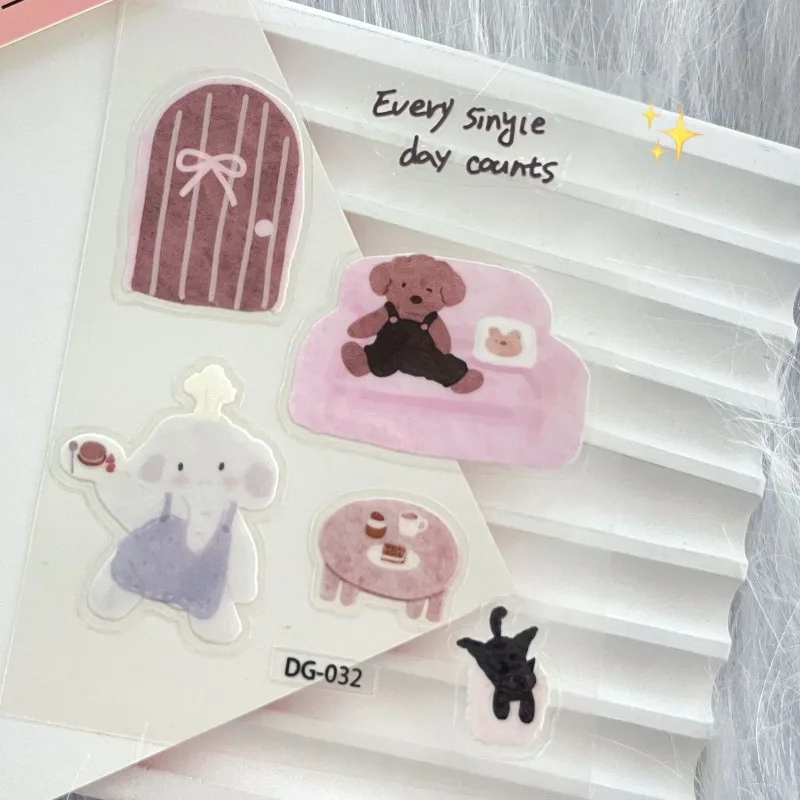 Pegatinas 3D de gel impermeables con osos adorables para decorar álbumes y portátiles - imagen 3