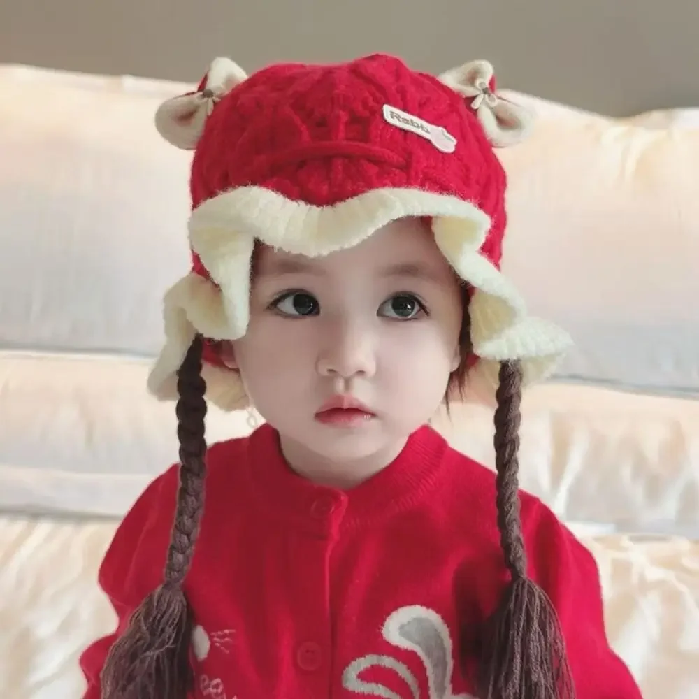 Gorro de punto para bebé cálido con dibujos animados otoño invierno - imagen 5