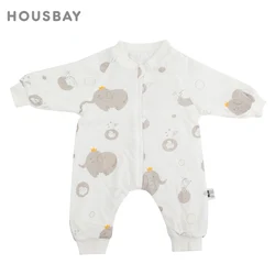 Saco de dormir en algodón suave para niños 0-4 años - Elefante gris