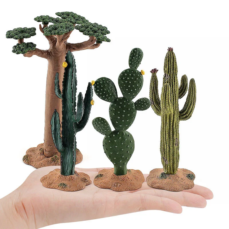 Miniaturas de cactus y baobab – Juguete educativo para niños - imagen 3