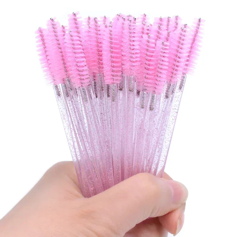 Cepillos para pestañas desechables con aplicador de máscara y peine