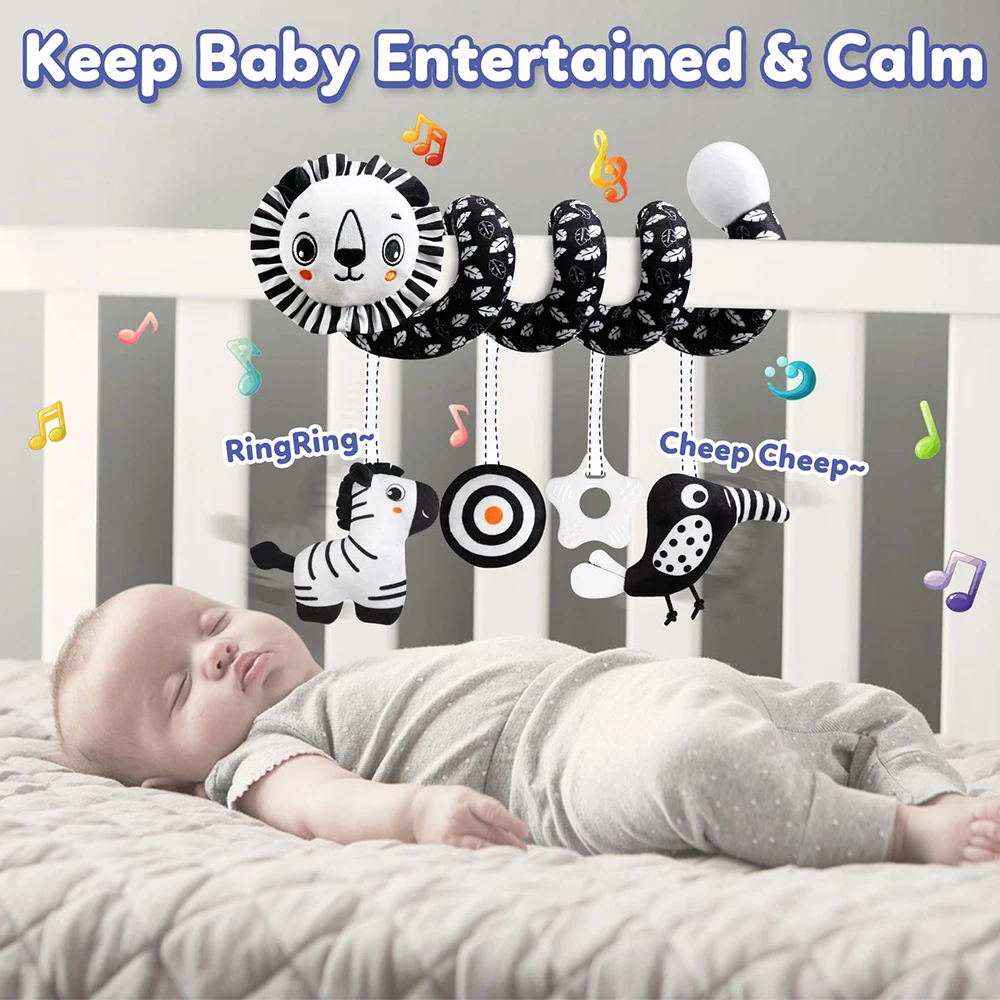 Sonajero koala para bebé - Colgante sensorial para cochecito y cuna - imagen 2