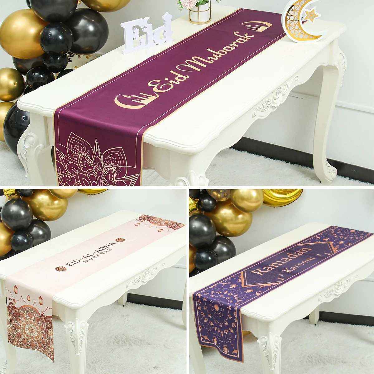 Camino de mesa Eid Mubarak – Decoración Ramadán para tu hogar - imagen 5