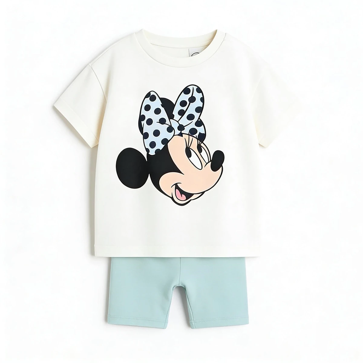 Conjunto de camiseta y pantalón corto para niña de verano - imagen 3