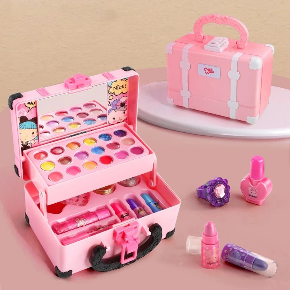 Maquillaje infantil princesa no tóxico, set juego de rol - imagen 3
