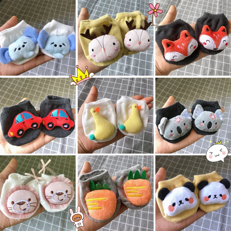 Calcetines de muñeca 3D animales bebé