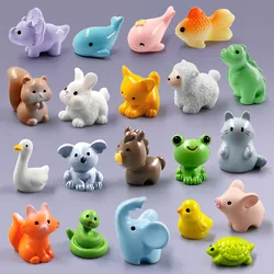 Decoración de jardín en miniatura con animales: delfín y dinosaurio
