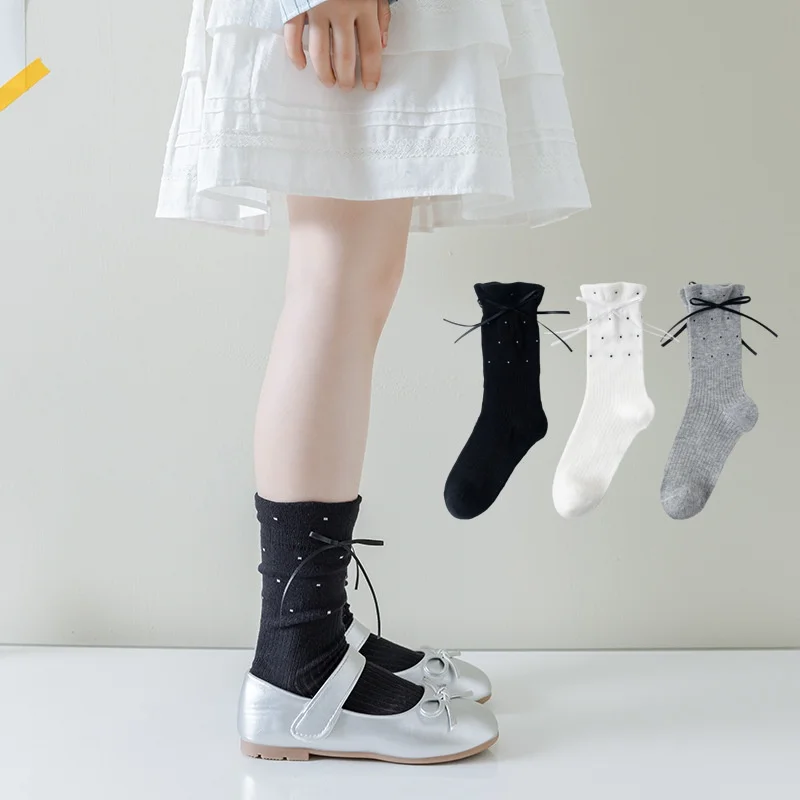 Calcetines altos de volantes para niñas primavera y verano - imagen 3