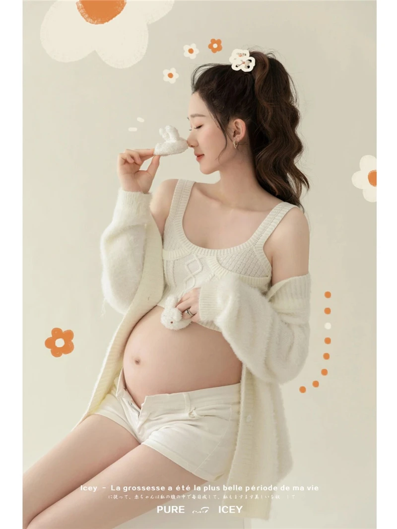 Vestidos de punto maternity – Conjuntos suaves para embarazo