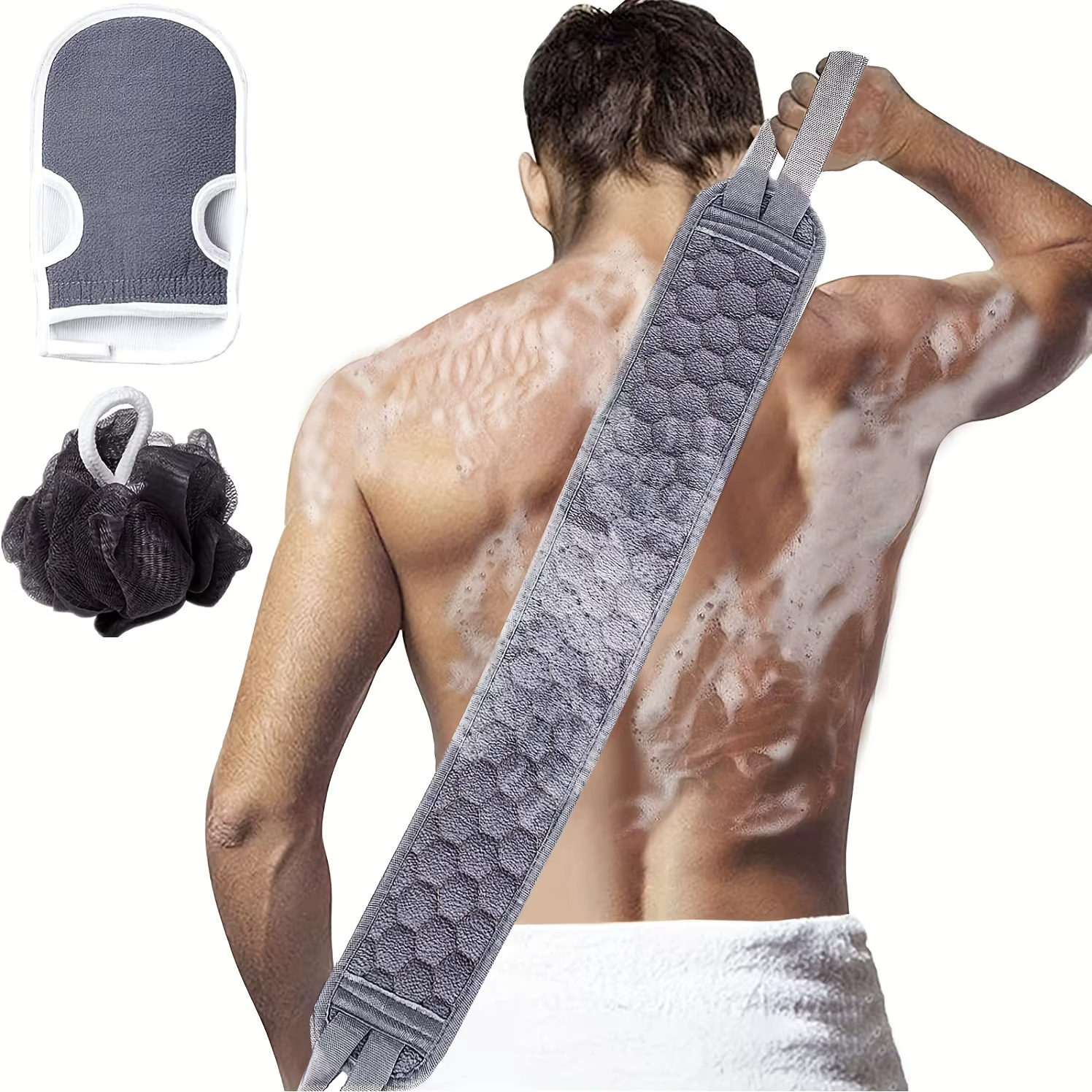Esponja de baño infantil con guante exfoliante suave para niños - imagen 2