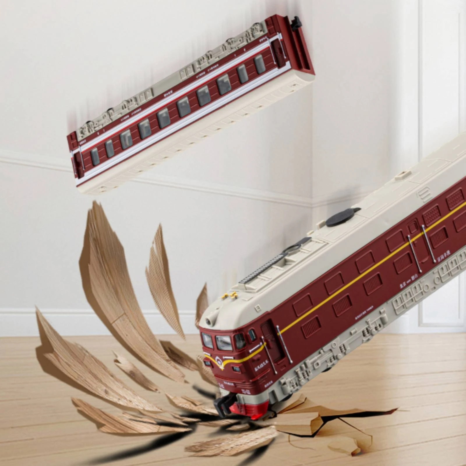 Tren eléctrico de juguete con locomotoras y acoplamientos magnetizados - imagen 5