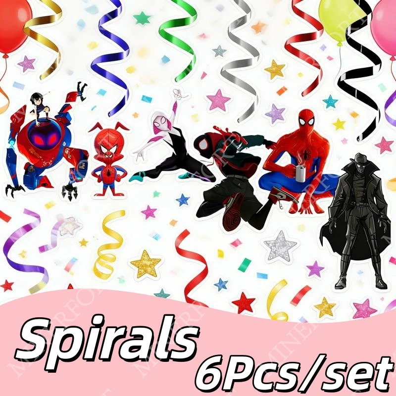 Decoración colgante de Spider-Man para cumpleaños de niña - imagen 4
