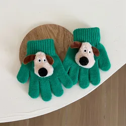 Guantes infantiles de perro dibujos animados para bebé invierno