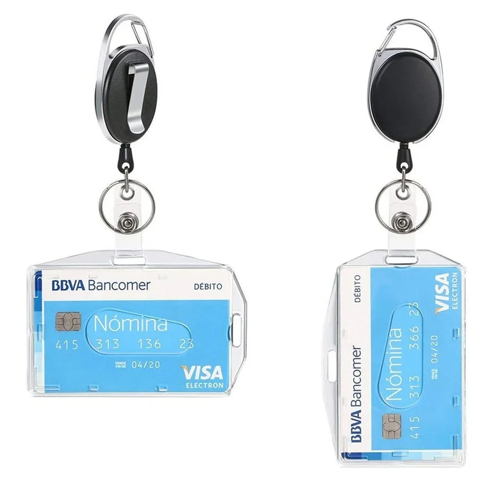 Identificador infantil con cordón retráctil y funda transparente - imagen 2