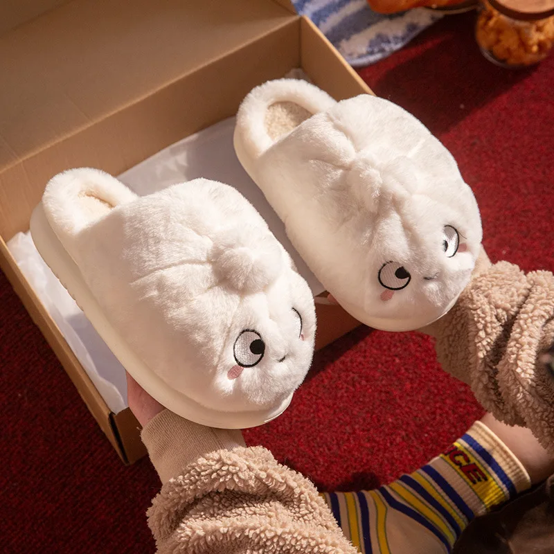 Zapatillas de casa felpa antideslizante unisex con dibujos animados - imagen 2