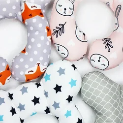 Almohada en forma de U suave algodón para bebés y viaje