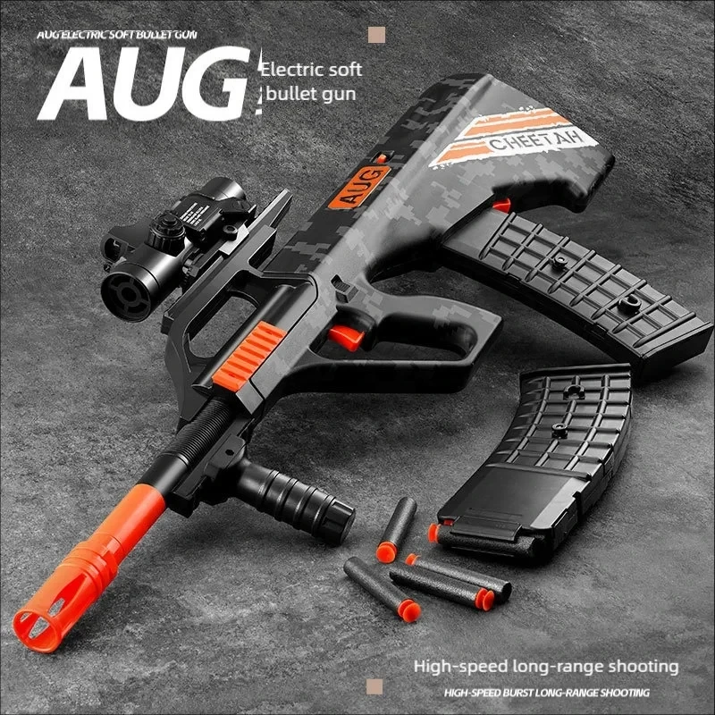 Pistola de juguete AUG eléctrica con disparo continuo para niños - imagen 2