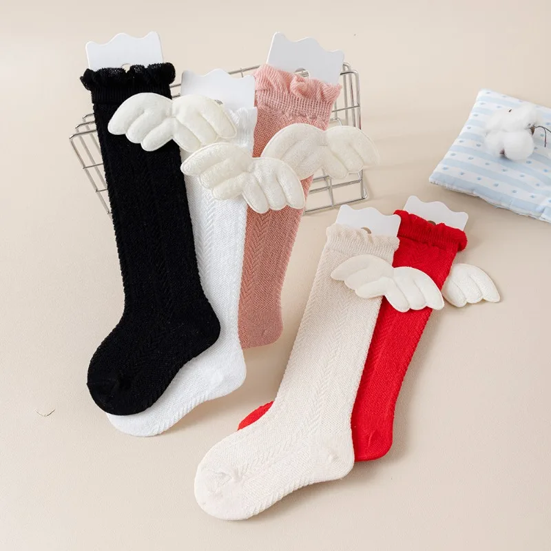 Calcetines de rodilla en algodón suave para niñas – estilo princesa - imagen 3