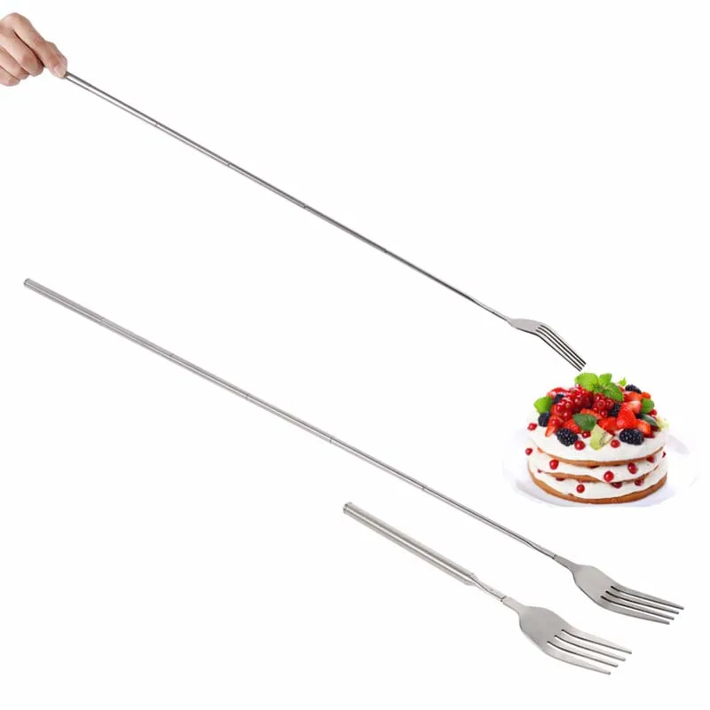 Tenedor extensible de acero inoxidable para barbacoa - imagen 4