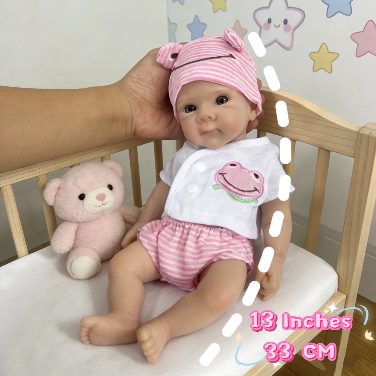 Muñeca reborn de silicona Bettie Girl: tacto suave flexible